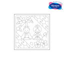 H-1055 花ふきん布パック お雛まつり(白) 刺し子 (メール便可)