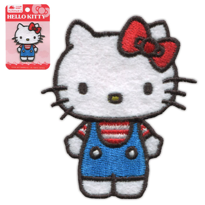 BC-BC13 サンリオ「ハローキティ」アイロン接着ワッペン　(メール便可)