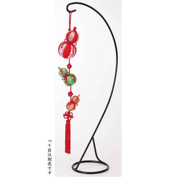 LH-313 手芸キット 京ちりめん三連飾り おめでたづくし(ひょうたん) つるし飾り 吊るし飾り つるしかざ..