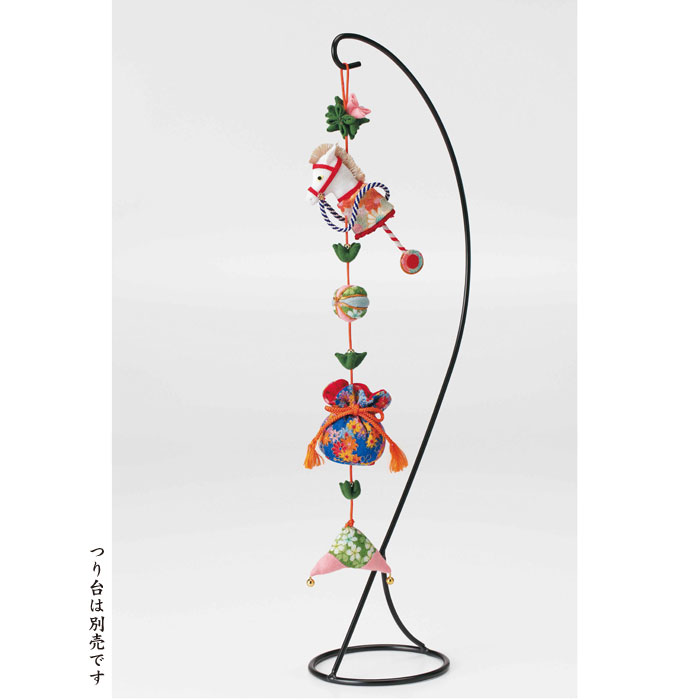 LH-386 手芸キット 京ちりめん下げ飾り 願いの糸(オレンジ・活気) つるし飾り 吊るし飾り つるしかざり..