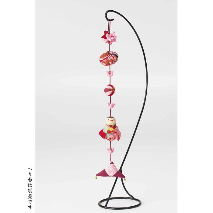 LH-387 手芸キット 京ちりめん下げ飾り 願いの糸(エンジ・安心) つるし飾り 吊るし飾り つるしかざり ..