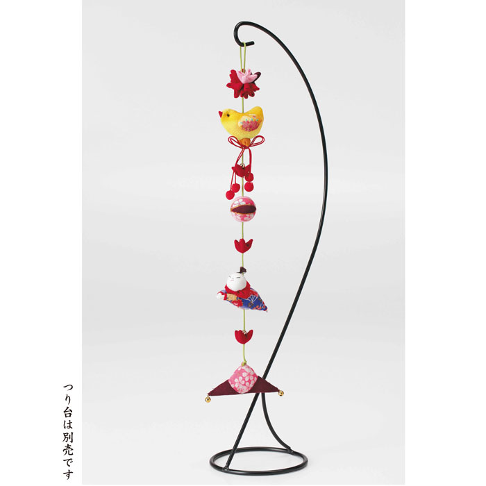 LH-391 手芸キット 京ちりめん下げ飾り 願いの糸(黄緑・健康) つるし飾り 吊るし飾り つるしかざり 手..