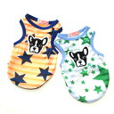 \在庫処分セール/犬 服 スター&ドッグタンクトップ フレブル ボストンテリア パピー 超小型犬 XS S ドックウェア フレンチブルドッグ