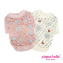 犬服 暖かセーター ニット スノークリスタル&ハート ドックウェア トレーナー Tee S L pinka holic