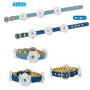 犬用 デニム 首輪 S M リード 在庫処分品 犬用品 首輪 フラワーレースデニム カラー&リード ペット用品 チョーカー ドッググッズ お散歩用品 お散歩グッズ 迷子札