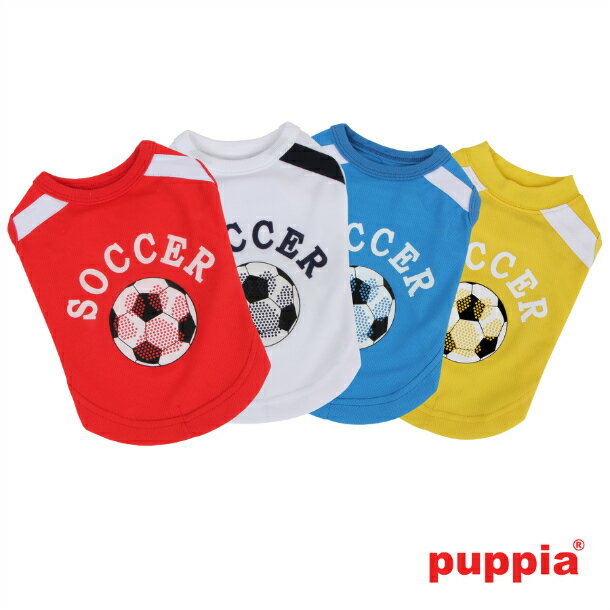 小型犬 服 メッシュTシャツ サッカー COOLEVER Mサイズ アウトレット 在庫限り スポーティ メッシュTee PUPPIA