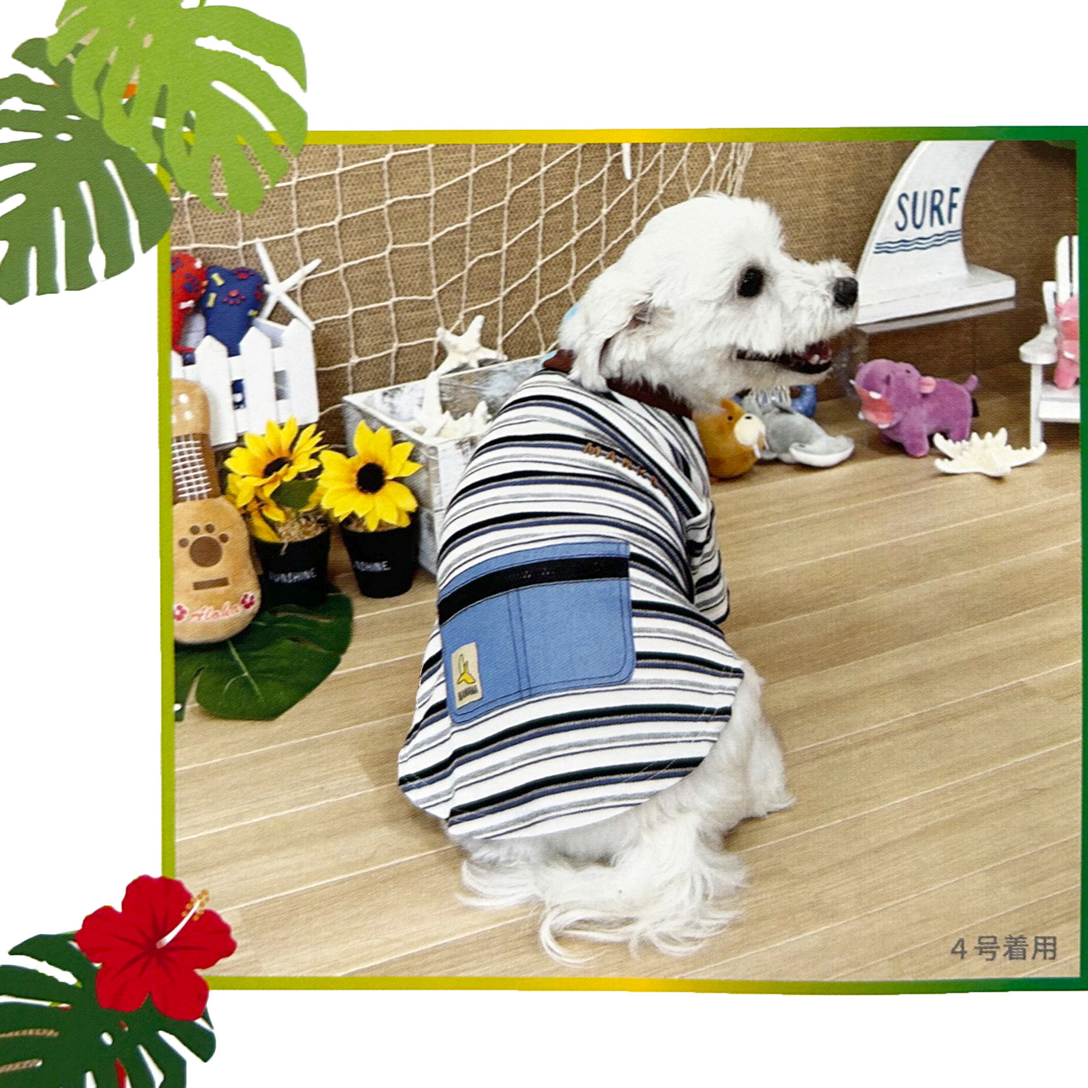 小型犬 服 バナナポケットTシャツ Tee 3号 4号 5号 ドッグウェア Tシャツ 犬 服