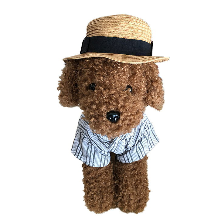 犬 レトロ カンカン帽子 XS Sサイズ ハット ドッグアイテム 帽子 小物 熱中症対策