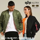 アルファインダストリーズ ジャケット メンズ アルファ インダストリーズ MA-1 ALPHA INDUSTRIES SLIM FIT フライト ジャケット スリムフィット メンズ レディース アルファインダストリーズ ALPHA ミリタリー アウター ブルゾン リバーシブル ユニセックス 撥水 防寒