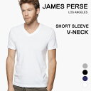 ジェームスパース メンズ Tシャツ 半袖 v 白 黒 James Perse Vネック カットソー ブランド tシャツ シンプル MLJ3352