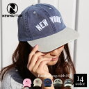 ニューハッタン 帽子 キャップ ベースボールキャップ メンズ レディース newhattan cap ベースボール 無地 ブルー ny nyc コットン デニム シンプル