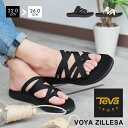 テバ レディース サンダル ボヤ ジレッサ teva スポーツサンダル VOYA ZILLESA ブラック ホワイト 黒 白1117032 ウィメンズ ビーチサンダル ぺたんこ Mushソール フラット