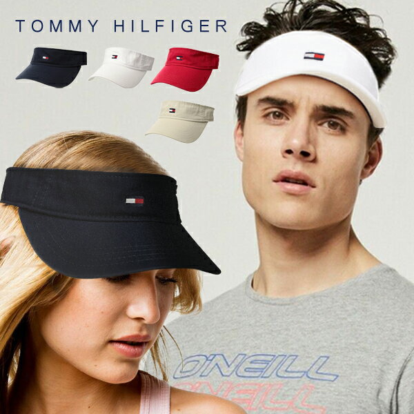 トミーヒルフィガー tommy hilfiger トミー ヒルフィガー サンバイザー メンズ TOMMY HILFIGER ゴルフ テニス コットン レディース 大きいサイズ日除け ランニング 男女兼用 フリーサイズ ロゴ ユニセックス 刺繍 ブランド