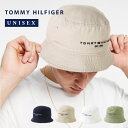 トミーヒルフィガー TOMMY HILFIGER ロゴ バケット ハットコットン 刺繍 エスタブリッシュ ロゴ バケット ハット メンズ レディース ユニセックスネイビー ベージュ アメカジ 男女兼用 ブランド