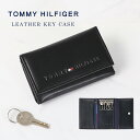 トミーヒルフィガー キーリング キーケース レザー TOMMY HILFIGER メンズ ブランド おしゃれ ブラック 本革 ロゴ入り シンプル プレゼント ギ...
