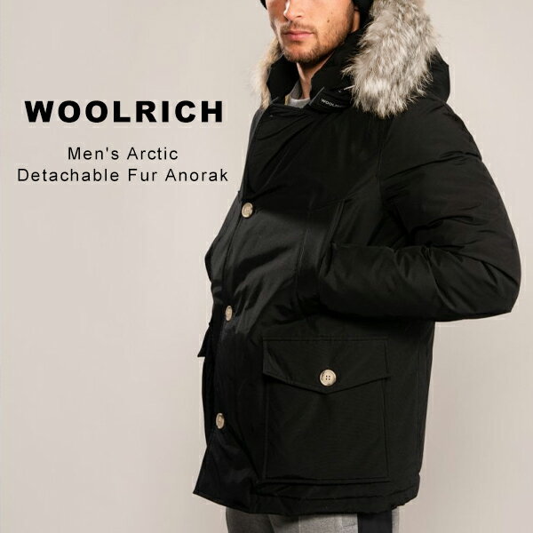 ＼ 通常126,500円⇒89,770円 ／ ウールリッチ ダウン アークティックパーカ メンズ Woolrich マウンテンパーカ アークティック ダウンジャケット コート アウター ダウンコート モッズコード リアルファー 暖かい Arctic Detachable Fur Anor