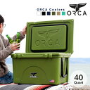 オルカ orca クーラーボックス 保冷ボックス 小型 アウトドア40QT ORCA 保冷 キャンプ バーベキュー BBQ 黒 Coolers 40 Quart 38L