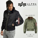 アルファ ALPHA B-15 フライト ジャケット スリムフィット メンズ レディースアルファ インダストリーズ ALPHA INDUSTRIES SLIM FITミリタリー アウター ブルゾン ユニセックス 撥水 防寒