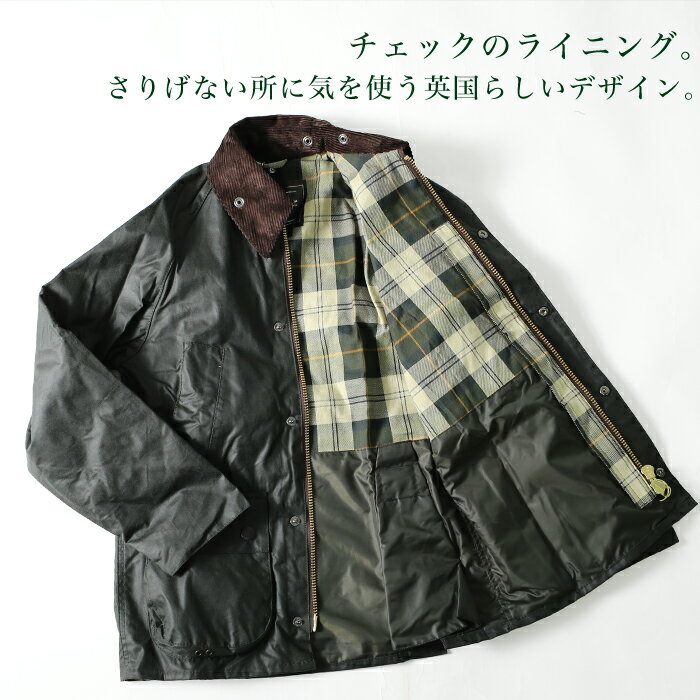 バブアー Barbour ジャケット メンズ ワックスド オイルドジャケットアウター Bedale ビデイル 男性用オイルコーディング MWX0018 ブルゾン クラシカル 3