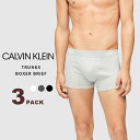 カルバン・クライン カルバンクライン Calvin Klein メンズ 下着 3枚組トランクス ブリーフ ボクサー パンツ ブリーフ アンダーウェア 3パックホワイト ブラック CK 無地 白 黒 ブランド インナー