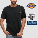 ディッキーズ Dickies 半袖 Tシャツ 無地 厚手 コットンメンズ 大きいサイズ ヘビーウェイト Heavyweight ポケット Tシャツ ワークウェア ストリート ファッション 人気 ブラック ホワイト