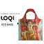 loqi ローキー エコバッグ 折りたたみ レジカゴ ミュージアムコレクション ショッピングバッグ レジ袋型 ナイロン メンズ レディース バッグ LOQI 和柄