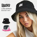 リップンディップ RIPNDIP バケットハット ユニセックス LORD NERMAL BUCKET HAT 猫 アイコン ポケット ハット ブラック ピンク ロードナーマル 無地 柄 染め ストリート スケーター ファッション ブランド