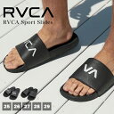 ルーカ サンダル RVCA メンズ スリッパ シャワーサンダル 黒 ブラック ロゴ カジュアル ストリート サーフ スケーター ブランド