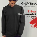 シャカウェア SHAKA WEAR Tシャツ 長袖 無地 厚手 コットンメンズ ロンT 7.5oz ヘビーウェイト Max Heavyweight 大きいサイズストリート ファッション 人気 ブラック ホワイト