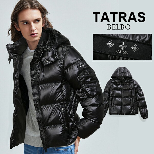 タトラス ダウン メンズ TATRAS ベルボ BELBO 光沢男性用 ダウンジャケット ダウンコート アウター細身 ナイロン スリム 防寒