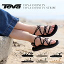 【通常5830⇒3970円】teva テバ サンダル レディース ボヤ インフィニティ Teva VOYA INFINITY STRIPE スポーツサンダル ブラック スポーツサンダル