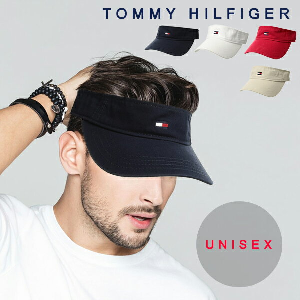 サンバイザー トミーヒルフィガー tommy hilfiger トミー ヒルフィガー サンバイザー メンズ TOMMY HILFIGER ゴルフ テニス コットン レディース 大きいサイズ日除け ランニング 男女兼用 フリーサイズ ロゴ ユニセックス 刺繍 ブランド