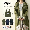 Wpc レインコート ワークコート レディース おしゃれ 折り畳み レイングッズ 自転車 フード 収納バッグ付き 雨具撥水 wpc レイン コート オシャレ