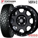 ジオランダー X-AT G016 145R14C 85/83 ヨコハマ YOKOHAMA マッドバーン XR-910K 14×4.5 PCD100/4H 45 マットブラック ピアスポリッシュ MBK/PP カスタマイズ専用 14インチ サマータイヤ 4本 ホイールセット オールテレーン 軽トラ 軽バン