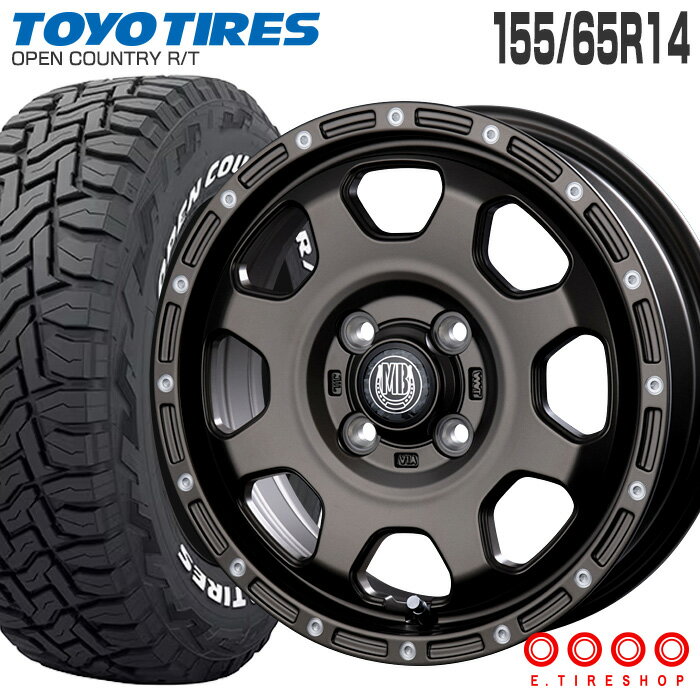 楽天市場】オープンカントリー155/65r14ホイールセットの通販