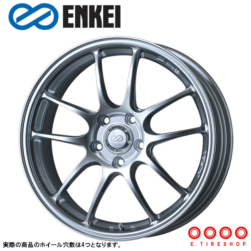 ENKEI PF01 15×5.0J PCD100 4H INSET 45 ボア径φ75 スパークルシルバー (SS) 15インチ ホイール単品 1本 エンケイ ENKEI パフォーマンスライン PerformanceLine