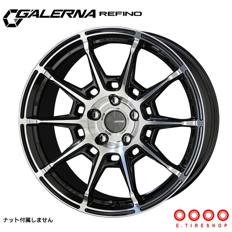 Rakuten - ガレルナ レフィーノ 16×6.5J PCD139.7 6H INSET+38 ハブ径φ106 ブラックポリッシュ 16インチ ホイール単品 1本 GALERNA REFINO 共豊 AME
