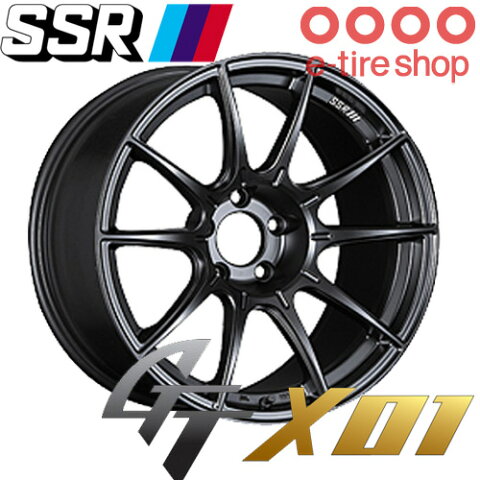 SSR（エスエスアール） GTX01 17×8.0J PCD100/5 +45 ハブ径：73φ FACE：Aタイプ カラー：フラットブラック 【ジーティーエックス ゼロワン】 注)ホイール1枚です