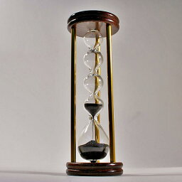 砂時計 誤差が少ない砂鉄を使用した「職人の手作り砂時計（3分計）フレンチサンドグラス」金子硝子
