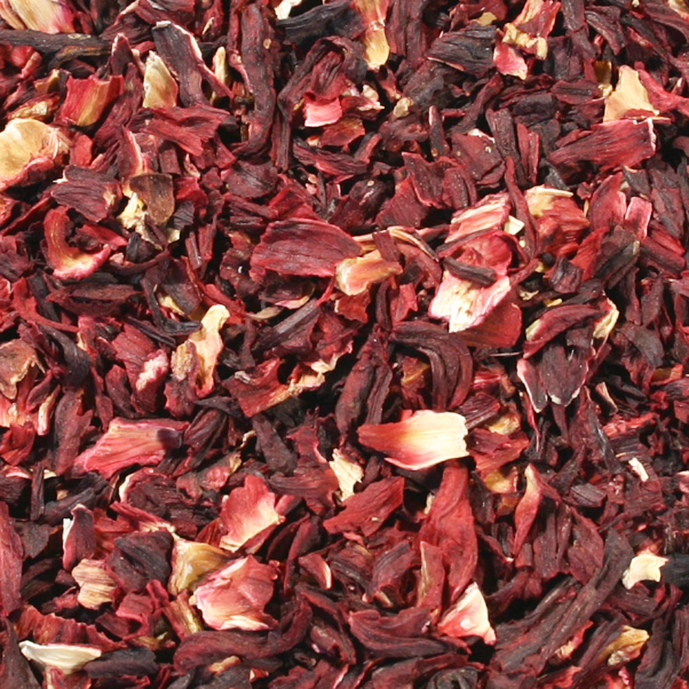 学　名 Hibiscus sabdariffa 和　名 別　名 ローゼル 　　 科 アオイ科 原産国 原産国一覧をご覧ください→こちら 部　位 顎部 名称がハイビスカスとなっていますが、正確にはローゼル(学名ハイビスカス・サブダリファ)です。花後の肥大化したガク部です。 ※原産国は入荷ロットよって変わることがございます。 カラオケでがんばっちゃった方 飲みすぎちゃったたな？の時 爽やかな気分になりたい方 ・特記すべきことはございません 商品製造会社 ハーブティー専門店「e-ティザーヌ」　(有限会社みむろ/静岡県) 一口メモ 1964年の東京オリンピックのマラソンで優勝したエチオピアのアベベ・ビキラ選手は、天然のスポーツドリンクとしてハイビスカスを愛飲していたそうです。後にそのことが注目されハイビスカスティーが世界中に広がりました。 ハーブティーの準備と淹れ方 ハイビスカス・カット(花びら)は、ハーブティー用にカットしてあります。シングルティーでも他のハーブとブレンドする場合も使いやすくなっていますので、特に加工する必要はありません。 a. 大サジ1杯程度のハイビスカス・カットをマグカップのフィルターの中に入れます。 b. 沸かした熱湯を注ぎ、蓋をします。（専用のマグカップがない場合はソーサーでもかまいません） c. 浸出時間は1分〜2分程度。好みの濃さになるまで待ちます。 d. 浸出したら蓋を取りハーブの入ったフィルターのお湯を切って外します。 e. やけどをしないように気をつけながら飲みましょう ＊ハイビスカスは、量を入れすぎると酸味が強くなります。お好みで調整してください。 ※「イガイガ」の時など、ハチミツを加えると美味しくてのどにも優しい飲み物になります How　To　Blend もたれたかな？の時 　ハイビスカス・カット　＋　オレンジピール　＋　シナモン　・・・　 3：2：1 食べ過ぎちゃったとき 　ハイビスカス・カット　＋　フェンネル　＋　ペパーミント　＋　ローズレッド　・・・　4種類同量　 SARANIシングル　　　ハイビスカス・カット 真っ赤で綺麗なハイビスカスの花のお茶です。 ルビーのような赤い色で酸味の強い味が特徴です。甘味はまったくないので、甘味のある他のハーブとのブレンドや、ハチミツなどを加えると飲みやすくなります。