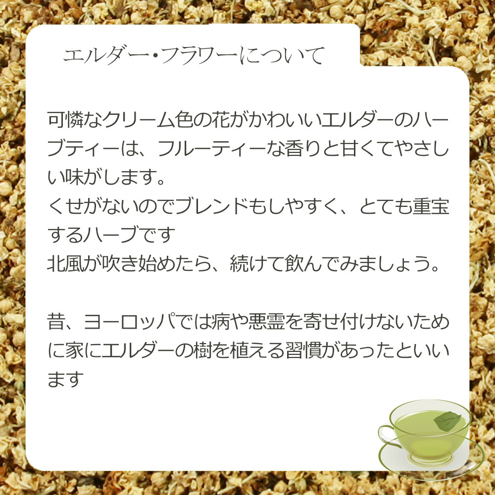 エルダー・フラワー(花部) 15g〜 シングル...の紹介画像3