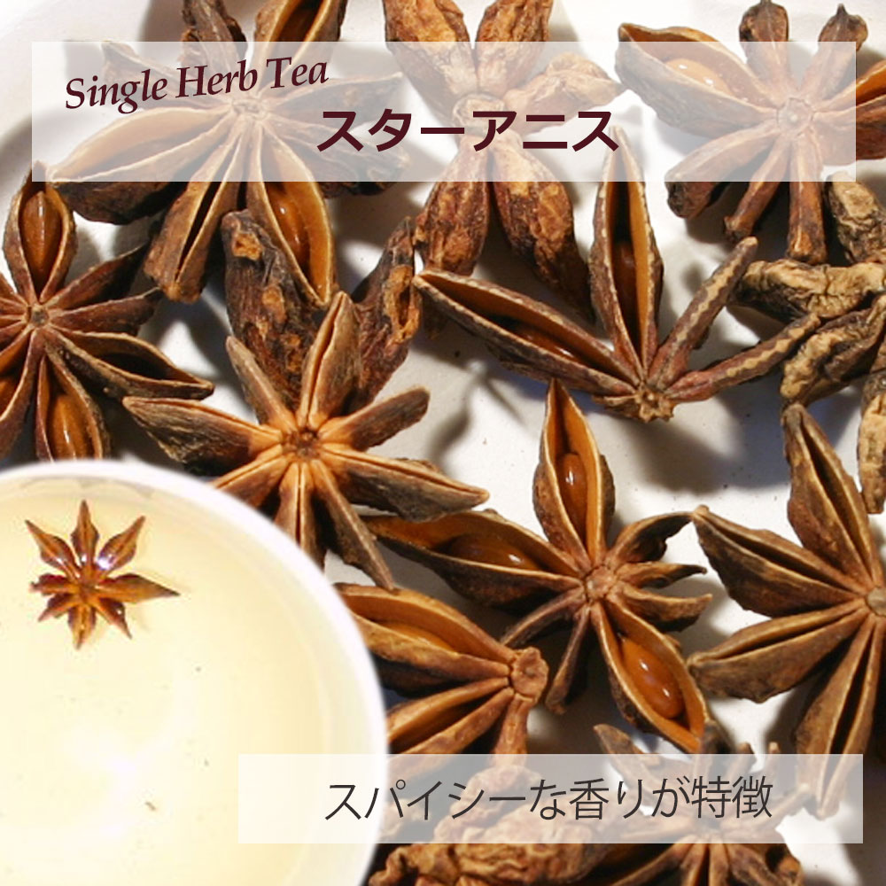 スターアニス(袋果部) 20g〜 シングルハーブティー 【お試し 無添加 無香料】