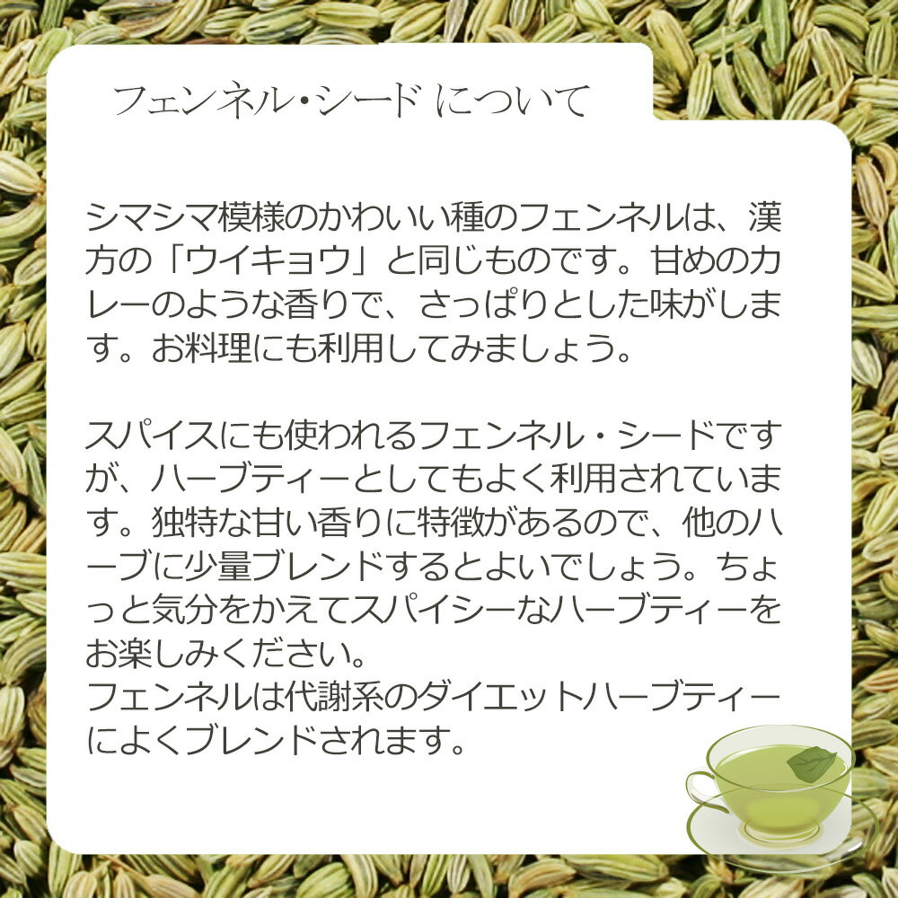 フェンネル・シード(種子部) 30g〜 シング...の紹介画像3