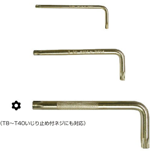 ANEX　アネックス　L型へクスローブレンチいじり止めネジ対応　No.630 T55