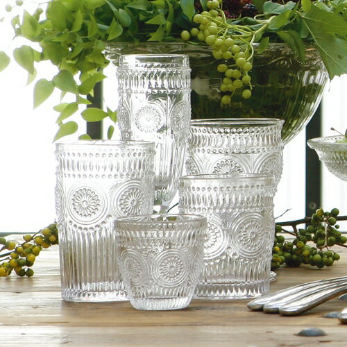 樂天商城 - GLASS TUMBLER ''MARGUERITE'' CL L　グラスタンブラー マルグリット　S115-23L-CL / DULTON ダルトン
