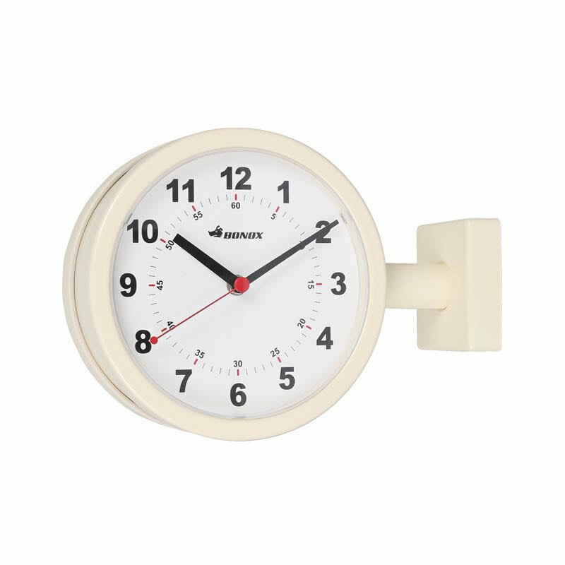 DOUBLE FACE CLOCK 170D IVORY ���֥�ե����������å� �����ܥ꡼[S624-659IV]