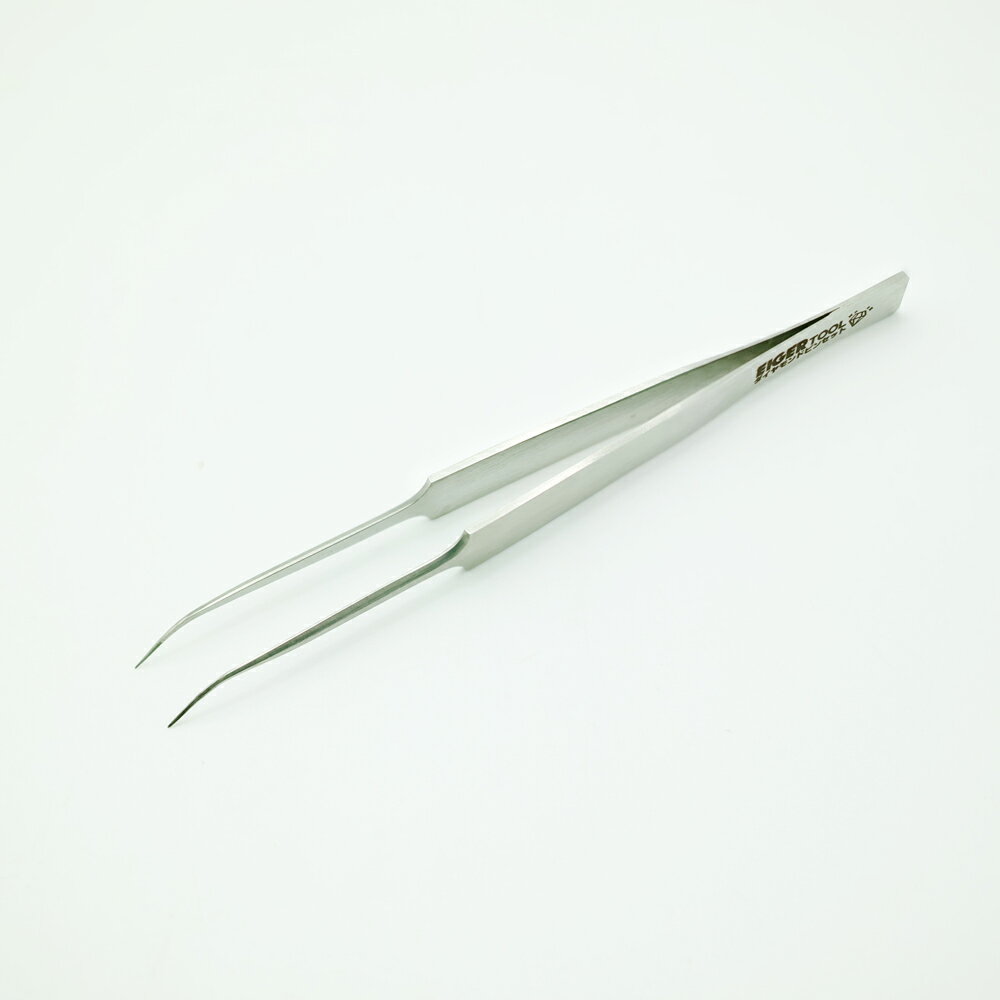 アイガーツール ダイヤモンドピンセット曲型 DPC-125 先端にダイヤモンド粒子を電着 超極細でもはじき..