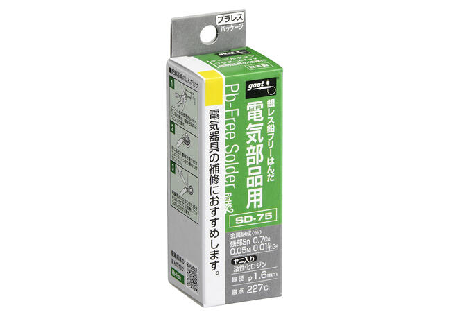 Rakuten - 太洋電機産業 グット 銀レス鉛フリーはんだ 電気部品用 Φ1.6mm SD-75