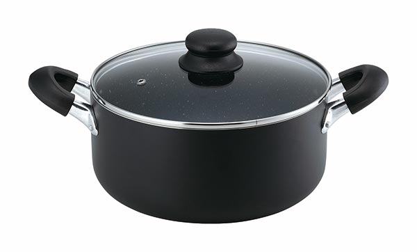 Rakuten - カクセー IH対応 マーブル深型両手鍋 24cm Marblackマーブラック GMB-06