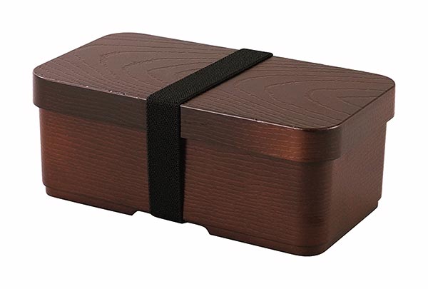 カクセー曲げわっぱ風弁当箱長角型茶...